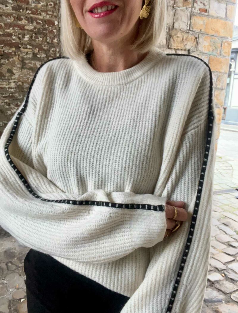 PULL MAILLE ECRU