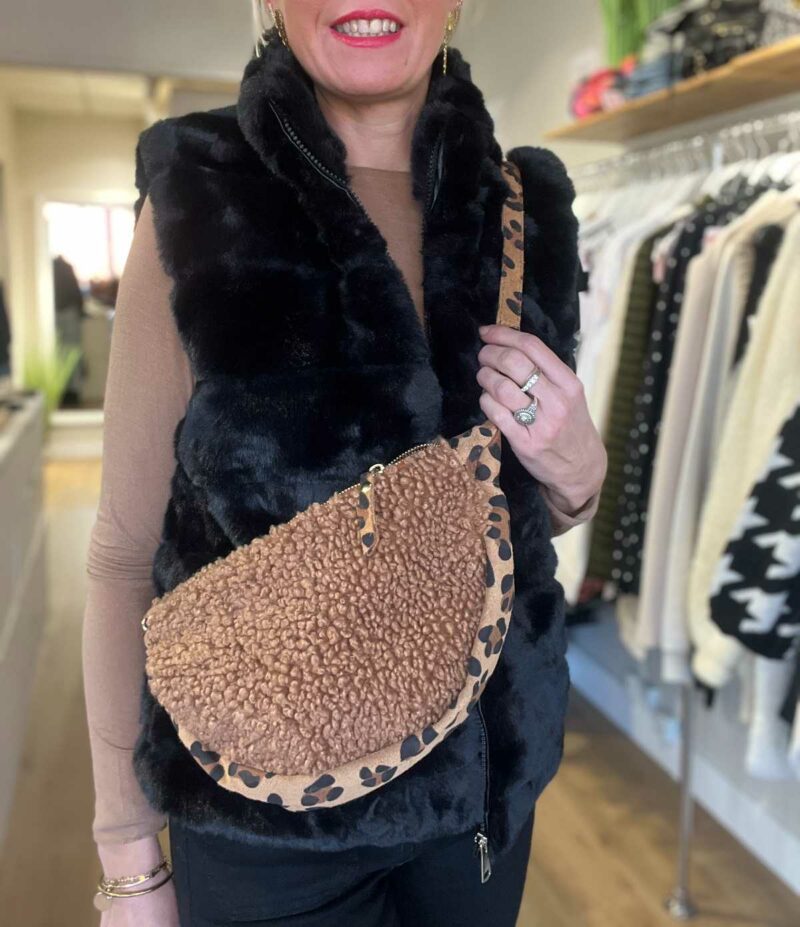 sac banane moumoute leopard