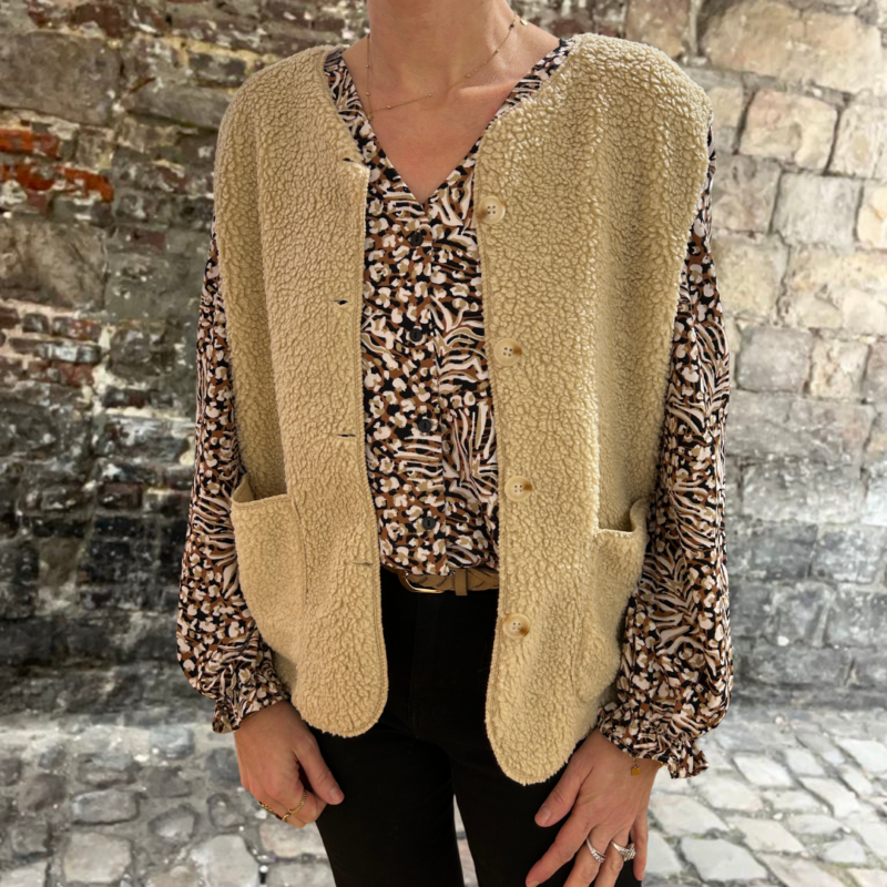 gilet beige