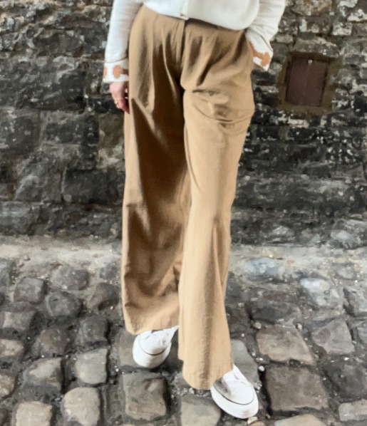 PANTALON TAILLEUR CAMEL